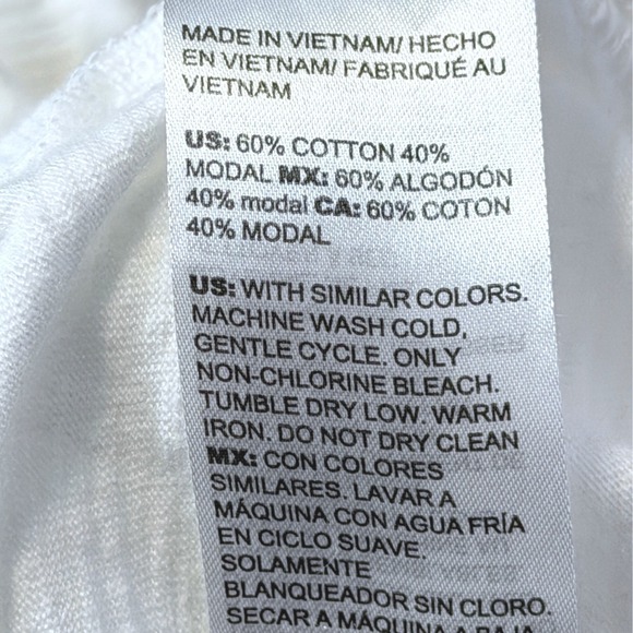 Chicos The Ultimate Tee Womens Shirt US XXL White Scoop Neck Top Short Sleeve - Picture 7 of 9